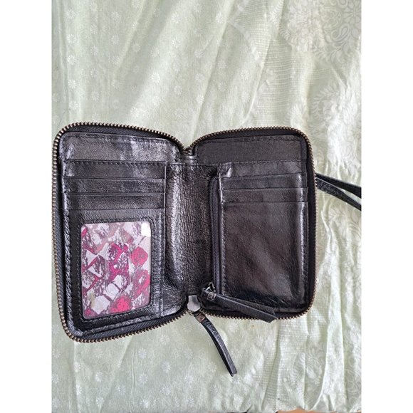 ELLIOTT LUCCA Wristlet Smartphone Case Mini Clutch Wallet Leather Basket Weave - Picture 7 of 10